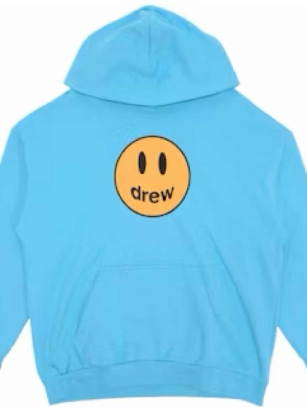 Drew Light Blue Smiley Logo Hoodie